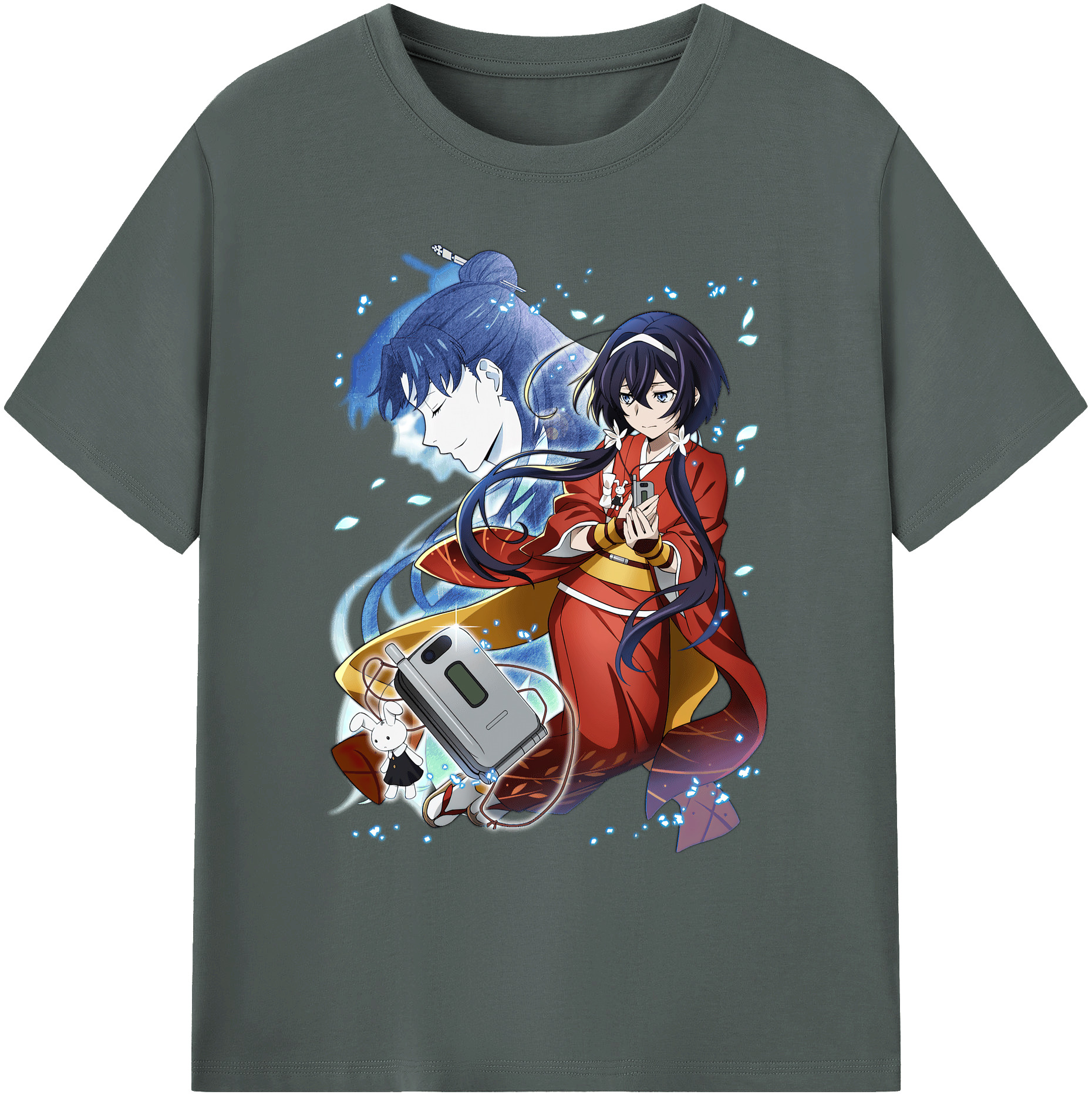 （画像用） 文豪ストレイドッグス Bungo Stray Dogs 綿100％ メンズ半袖Tシャツ｜肌触りやわらか＆通気性